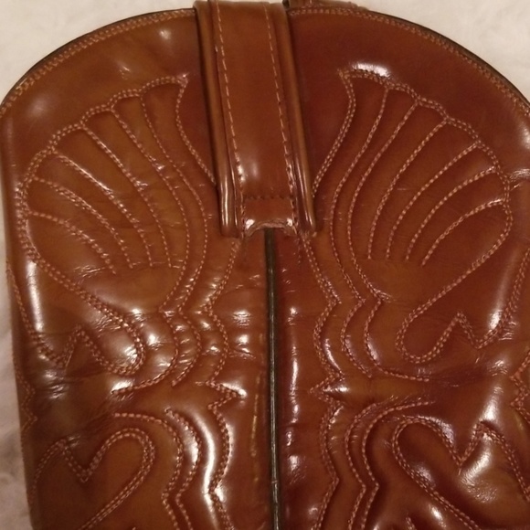CABORCA Tan Brown Leather Festival Cowgirl Beyonce Boots 6 - Picture 2 of 5